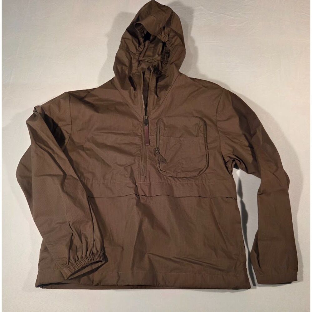 H&M Move Brown Hooded Lightweight Jacket XS Zip Front Outdoor Activewear